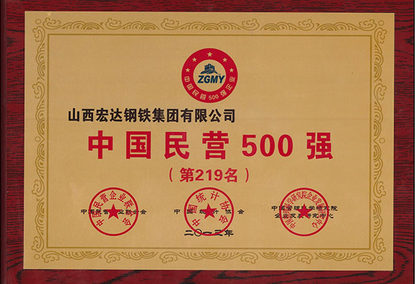 中國(guó)民營(yíng)500強(qiáng)